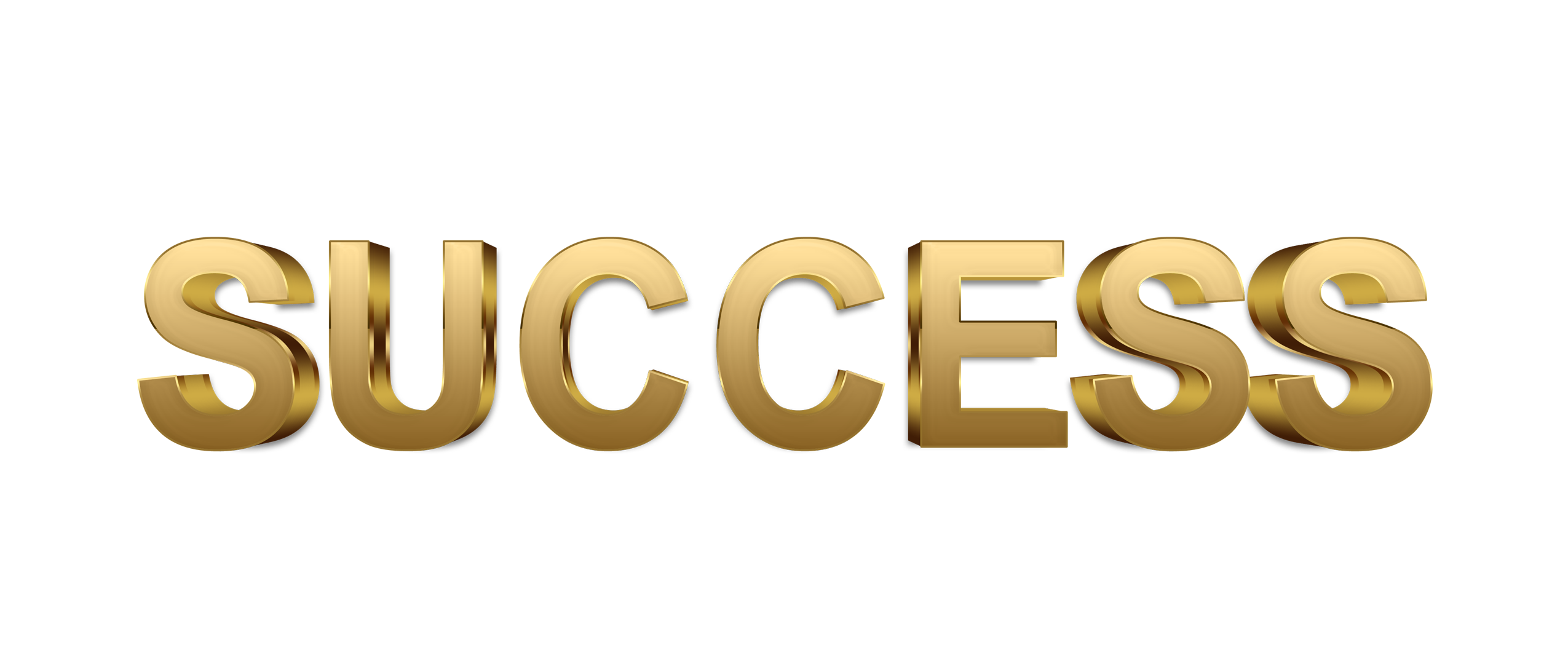 Success word png, Success png, word Success gold text typography PNG images Success png transparent background